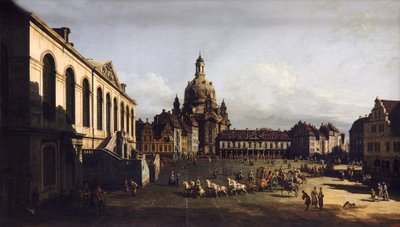 The New Market in Dresden by Bernardo Bellotto